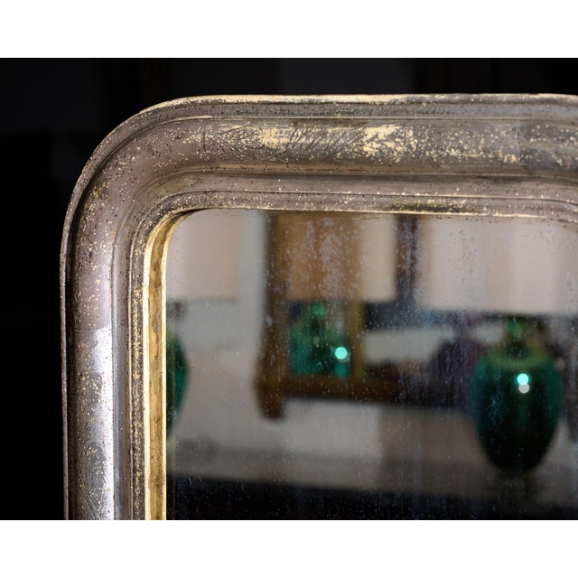 Silver Leaf, Petite Louis Philippe Period Mirror, Circa 1880 For Sale In Austin - Image 6 of 9