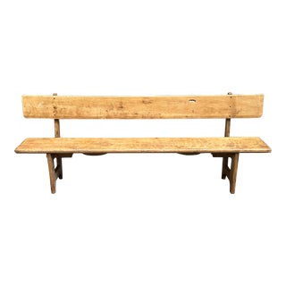 Antique Rustic Long Bench For Sale