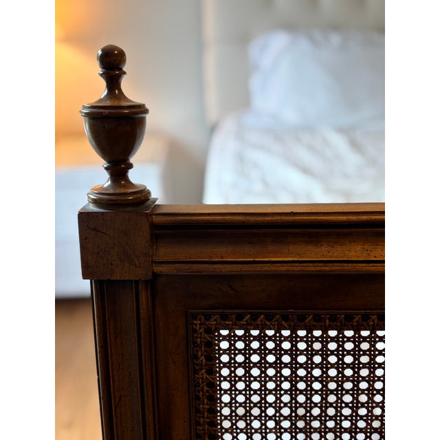 Vintage Century Furniture Claridge Collection Woven Cane Queen Headboard by Raymond Sobota For Sale - Image 12 of 17