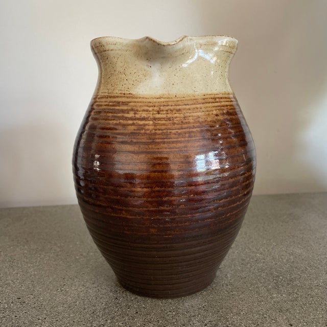 Arts & Crafts 1950s Arts and Crafts Vase/Pitcher. For Sale - Image 3 of 7