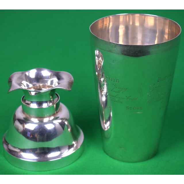 Polo Toronto Hunt Club vs Buffalo Country Club 1909 Sterling Silver Cocktail Shaker For Sale - Image 4 of 8