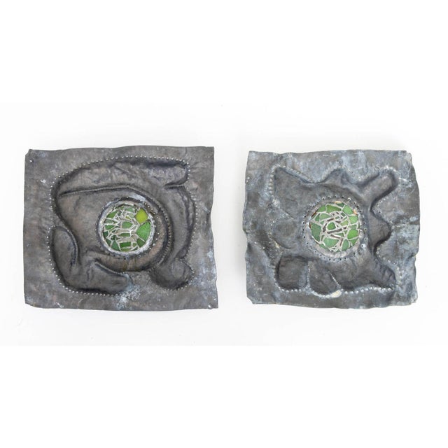 Mid-Century Glass and Metal Panels, 12 For Sale - Image 4 of 11