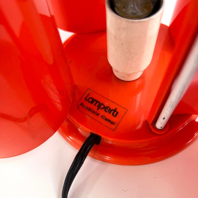 Coral Flower Table Lamp by Studio D.A. for Lamperti, 1970s For Sale - Image 12 of 13