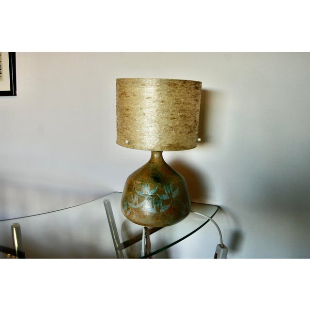 Vintage Ceramic Table Lamp by Helga Ostergaard, 1970 For Sale - Image 6 of 9