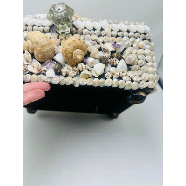Large Vintage Shell Box, Hand Crafted For Sale In Charleston - Image 6 of 10
