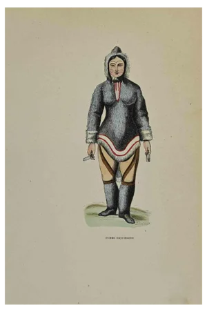 Auguste Wahlen, Femme Esquimaude, Lithograph, 1844