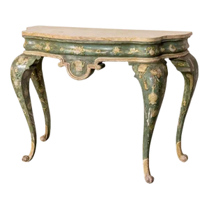 Mid 20th Century Vintage Mario Buatta Style Demilune