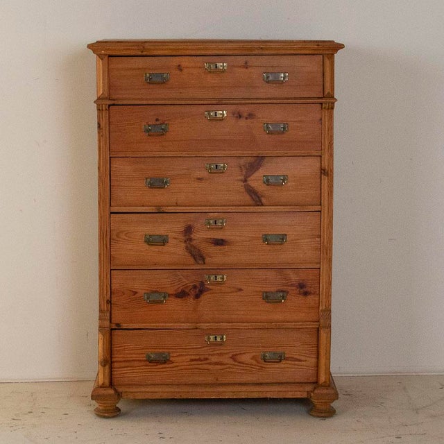 19th Century Antique Swedish Pine Chest Of Drawers Chairish