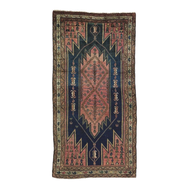 Early 20th Century Antique Persian Malayer Rug, 03'06 X 06'11 For Sale