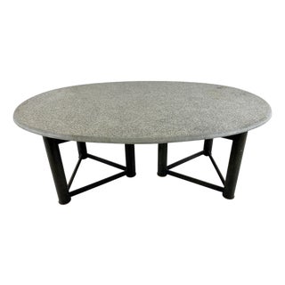 Oval Dining Table by Jan Vlug, 1970s For Sale