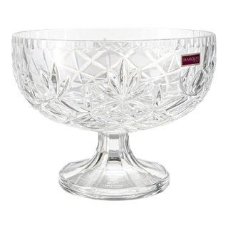 Waterford Marquis Christie Crystal Footed Bowl Centerpiece 9” For Sale