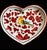 Ceramic Vintage Italian Deruta Majolica Ceramic Heart Shape Plates - Set of 10 For Sale - Image 7 of 12