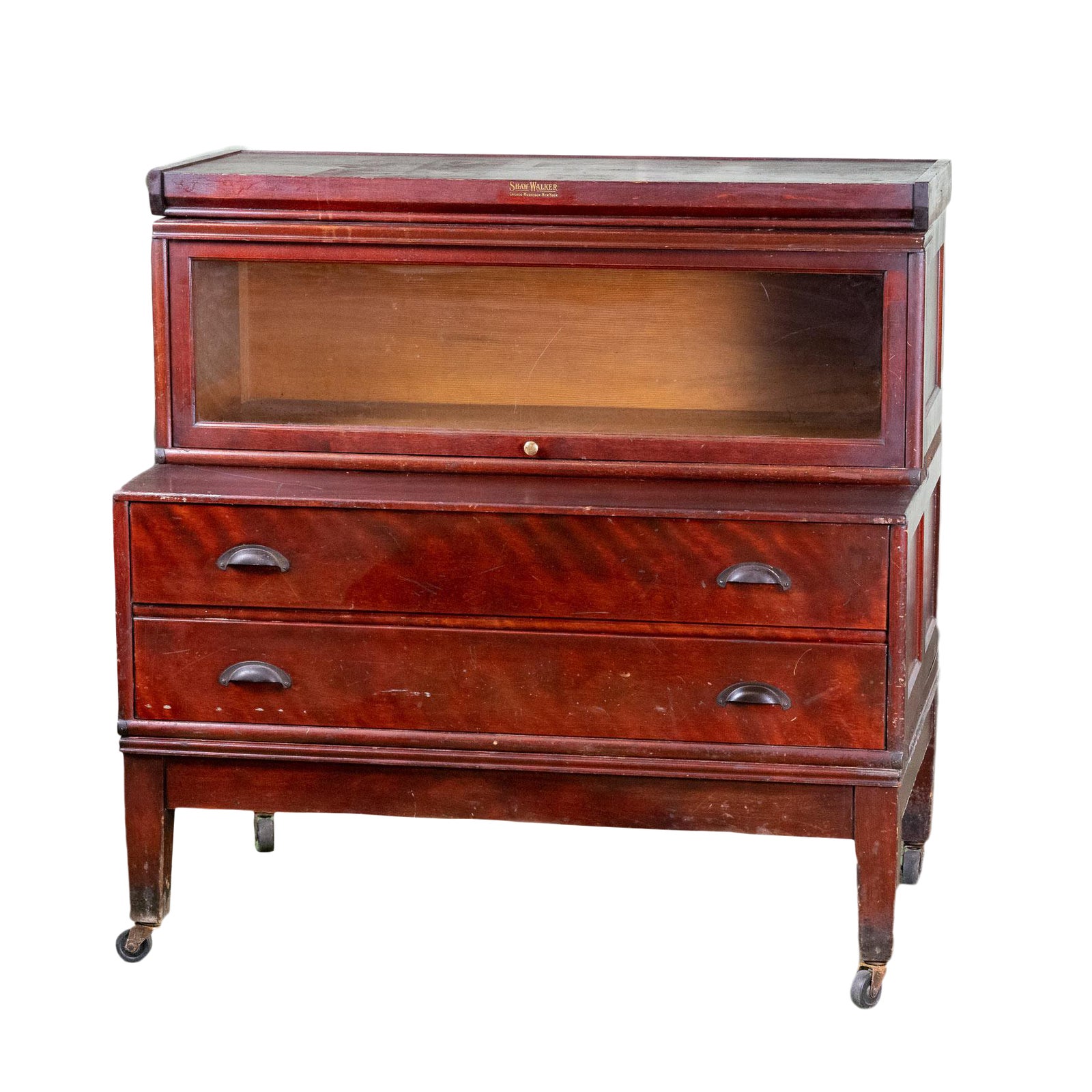 1920 Vintage Modular Shaw Walker Flat File Cabinet Chairish