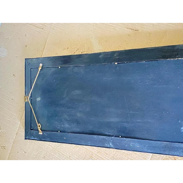 Vintage Mirror in Brass in Acid Brass Patina, France, 1970s For Sale - Image 3 of 9