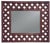 Vintage Rustic Traditional Hand-Made Solid Wood Lattice Wall Mirror For Sale