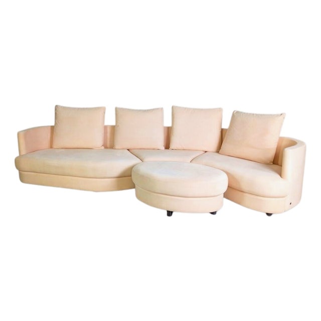 Onda Corner Sofa with Ottoman from Rolf Benz, Set of 2 For Sale