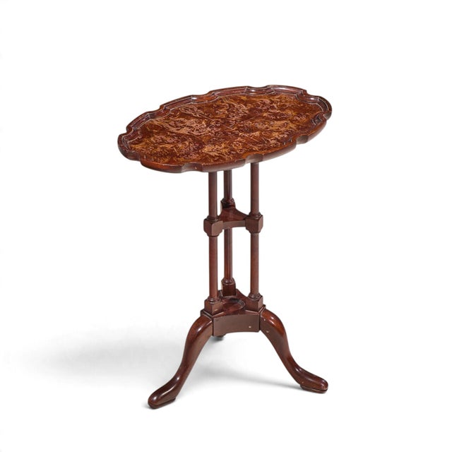 Baker Furniture Historic Charleston Queen Anne Mahogany Side End Table For Sale - Image 9 of 10