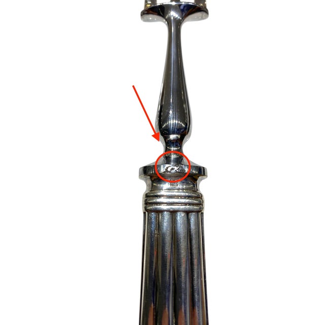 Metal Late 20th Century Christofle Flatware Set "Aria" Silverplate - 8pcs For Sale - Image 7 of 17