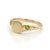 Contemporary Natural Peridot Signet Ring | Modern Minimalist August Birthstone Ring | Unisex Stacking Gemstone Ring Us 7 For Sale - Image 3 of 3