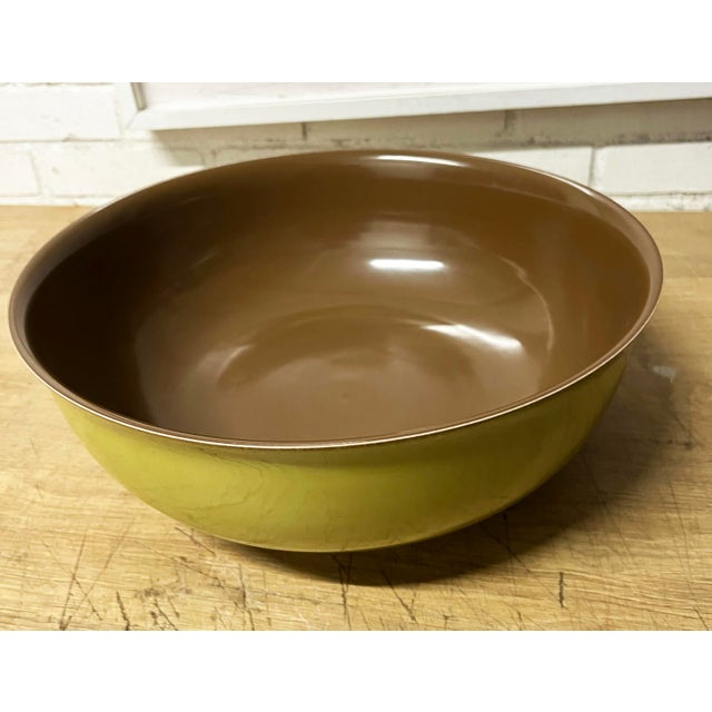 Large Chinese Two Tone Glazed Porcelain Bowl For Sale - Image 4 of 7