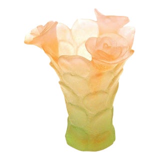 Rose Vase, Daum For Sale