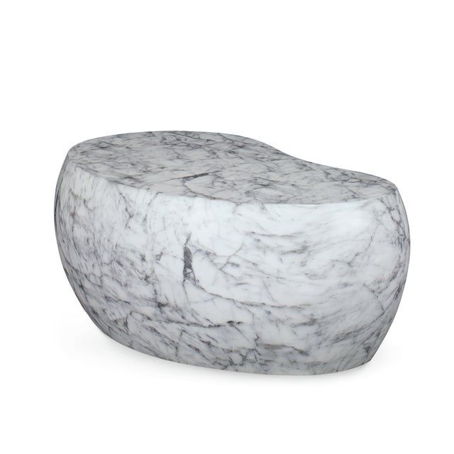 GRC finished in white with black veining Materials: Glass Reinforced Concrete A part of the Cadence Collection.
