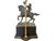 Metal Vintage Renaissance Style Bronze Sculptures Mounted as Table Lamps - A Pair For Sale - Image 7 of 10