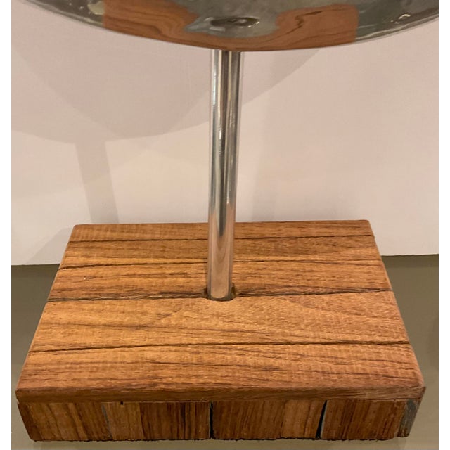 Modern Modern Hammered Nickel Ring Sculpture For Sale - Image 3 of 4