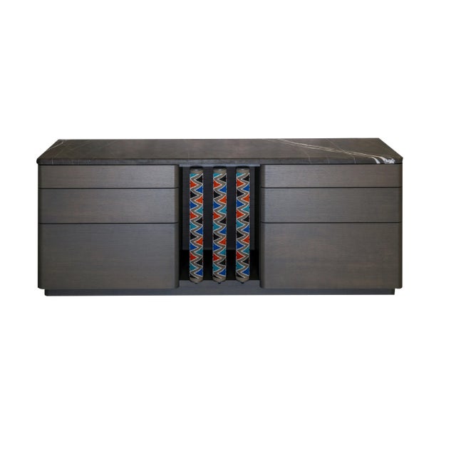 Pok Collection Butler Credenza in Jeremiah Turquoise by Soshiro, 2019 For Sale