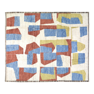 Moroccan Hand Knotted Wool Rug, 8'3"x9'10"