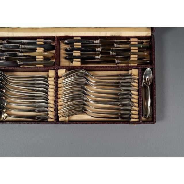 Alpacca Cutlery Model Veritable, 1920s, Set of 48 For Sale - Image 6 of 11