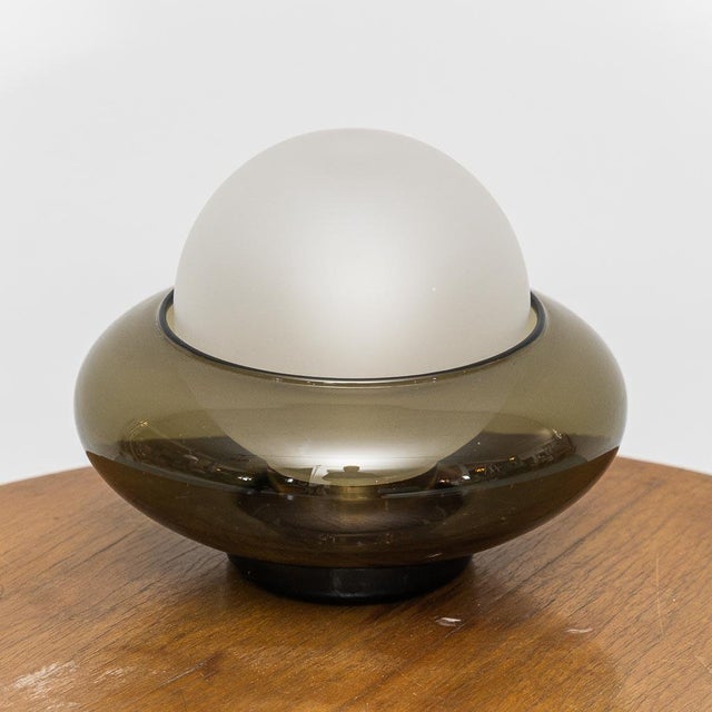Glass Ufo Table Lamp by Luci Illuminazione, 1970s For Sale - Image 7 of 7