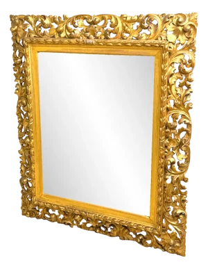 Antique Florentine Rectangular Giltwood Wall Mirror, 1820
