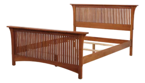 Stickley Cherry Queen Size Prairie Mission Bed
