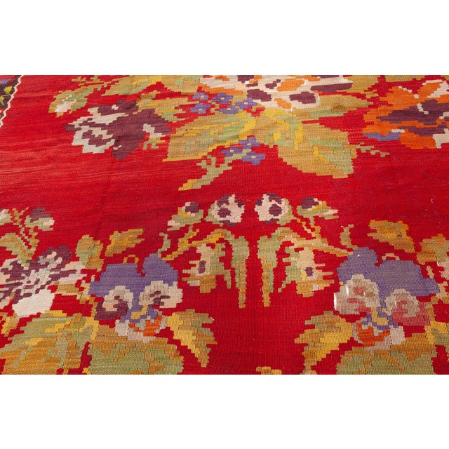 Traditional 1930s Bessarabian Kilim Rug For Sale - Image 3 of 9
