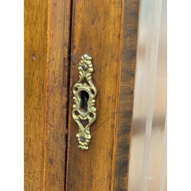 Brown Antique Edwardian Display Cabinet For Sale - Image 8 of 12