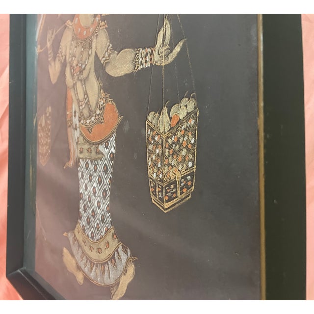 Vintage Mid-Century Thai Mixed-Media Relief Art - Unknown Artist - Original Gallery Chemould Bombay Frame For Sale - Image 10 of 13