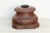 Antique Teak Rounded Rosette Pedestal For Sale In Los Angeles - Image 6 of 9