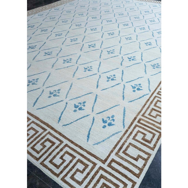 Gray Turkish Oushak Rug 12'6" x 16'3" #20395 For Sale - Image 8 of 8