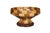 Mid-Century Modern Vintage Segmented Turned Wood Parquetry Fruit Centerpiece Pedestal Bowl 9" For Sale - Image 3 of 10
