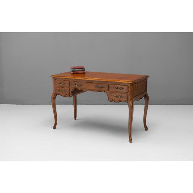 Vintage Cherrywood Desk, 1930 For Sale - Image 3 of 9