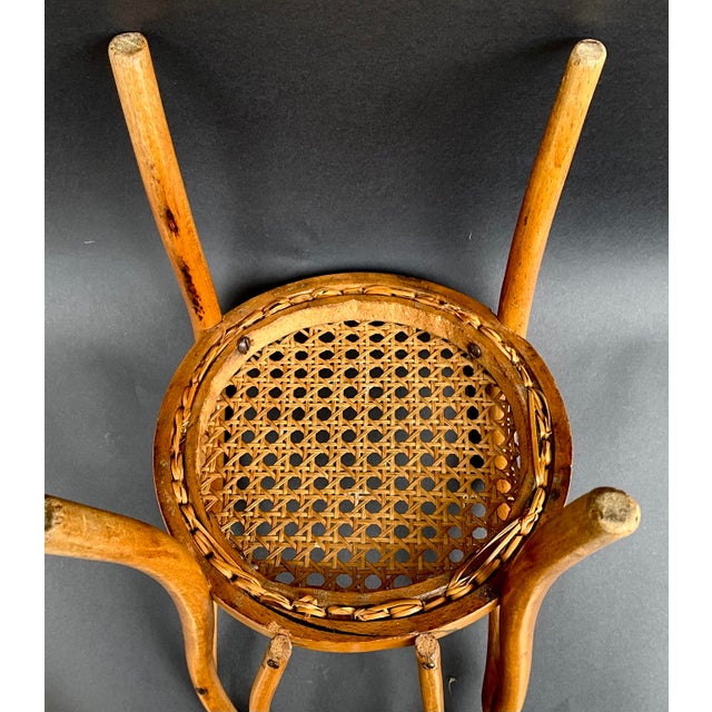 Brown Antique Bentwood Doll Chair attributed to Thonet, 1900 For Sale - Image 8 of 9