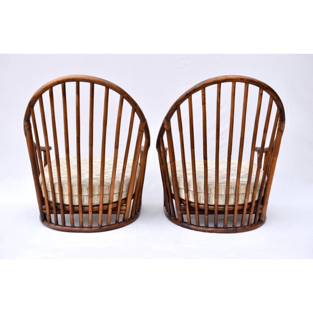 Danish Modern Lounge Chairs, 1960s, Spindle Back in the Manner of Hans Wegner For Sale - Image 11 of 12