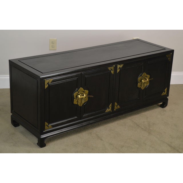 Royal Cathay Trading Co. Vintage Black Painted Asian Low ...