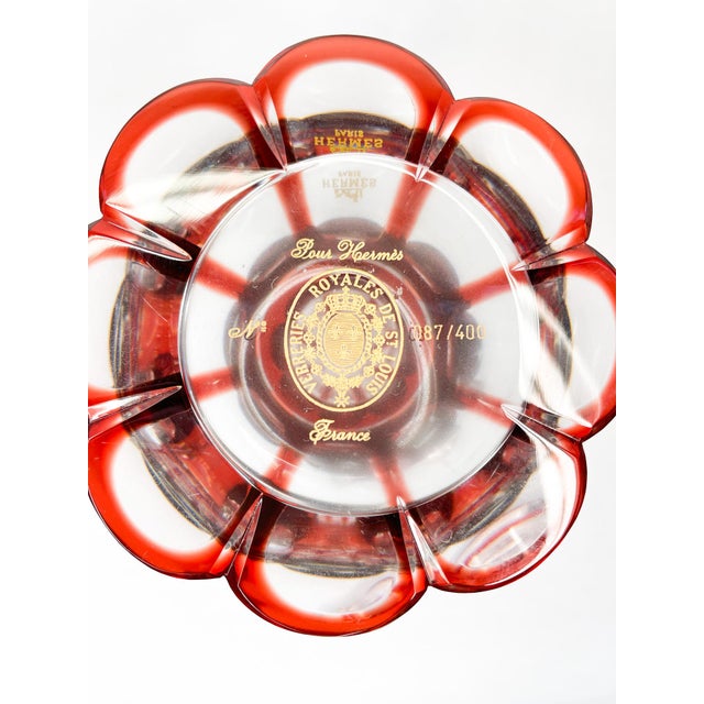 Hermès Limited Edition Commemorative Hermes Crystal Perfume Decanter & Stopper Made by Saint Louis Numbered #087/400 For Sale - Image 4 of 5