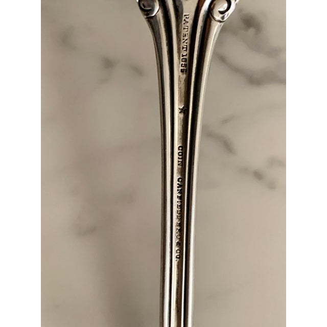 Silver Large Gorham Soup Ladle in the "Josephine" Pattern 1855 Coin For Sale - Image 8 of 9