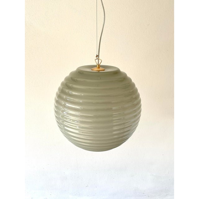 1990s Vintage Modulo S40 Murano Ceiling Lamp by Toso - Massari for Leucos, 1990s For Sale - Image 5 of 16