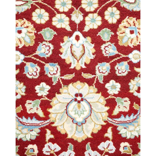Traditional Mogul, One-of-a-Kind Hand-Knotted Area Rug - Red, 4' 3" x 6' 3" For Sale - Image 3 of 8