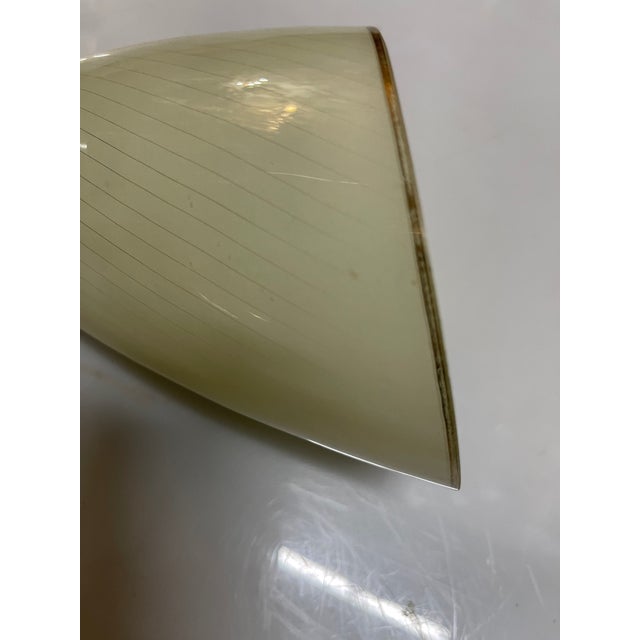 Italian Glass & Brass Wall Sconces in the style of Stilnovo, 1960s, Set of 2 For Sale - Image 6 of 12