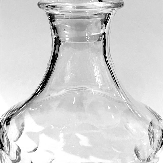 Mid-Century Modern Mid 20th Century Mid-Century Modern Cut Lead Crystal Decanter For Sale - Image 3 of 10